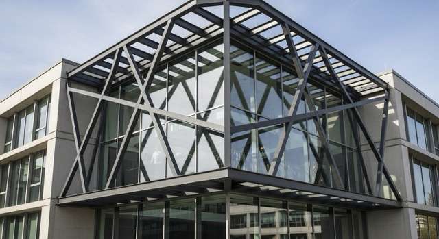 Exposed architectural steelwork on a Melbourne residential project