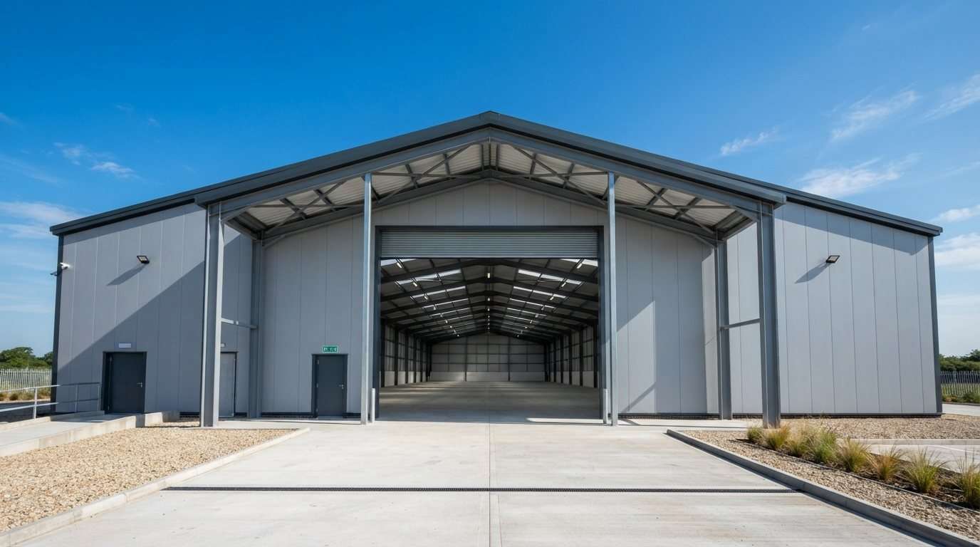 Commercial warehouse steel frame — Dandenong